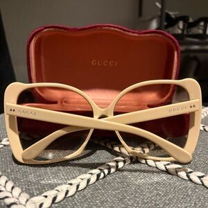 Gucci Women's Cream Glasses